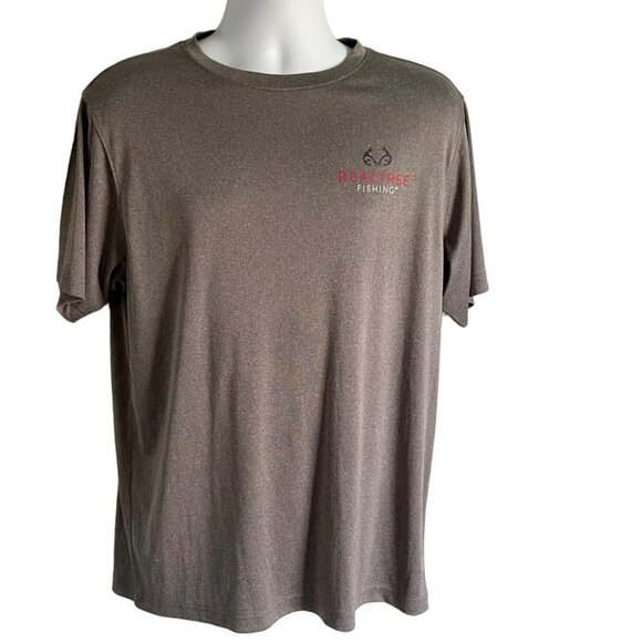 Realtree Short Sleeve Performance Fishing Shirt Men's Large - Picture 2 of 7